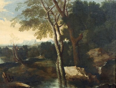 Landschaft mit einem Bach von Maestro della Betulla Maestro della Betulla